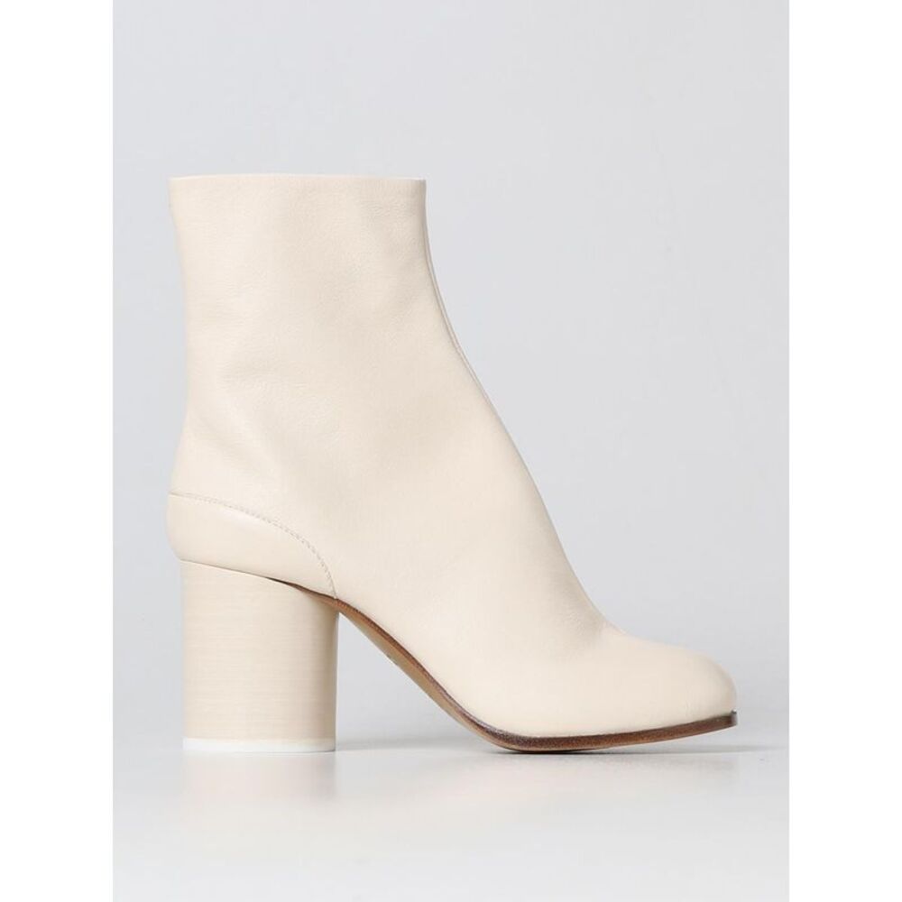 Maison Margiela White Leather Ankle Women's Boots